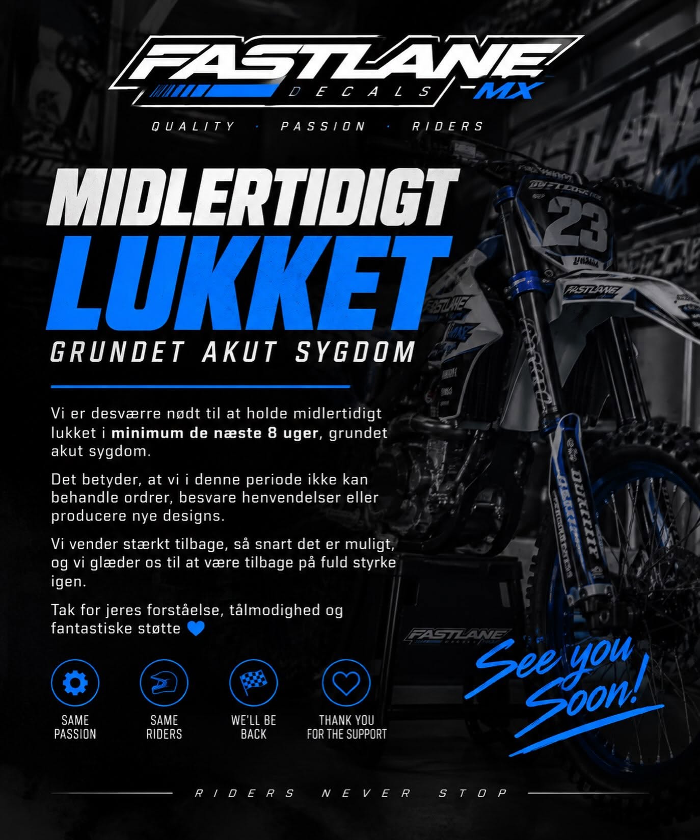 Webshoppen er lukket